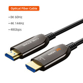 CABLETIME- AOC 8K60Hz HDMI 2.1 Cable HDR, ARC, HDCP2.2, 3D, High Speed 48Gbps Subsampling 4:4:4/4:2:2/4:2:0,Lenght : 50 Meter, SKU- CT-AHD8K-ZB50